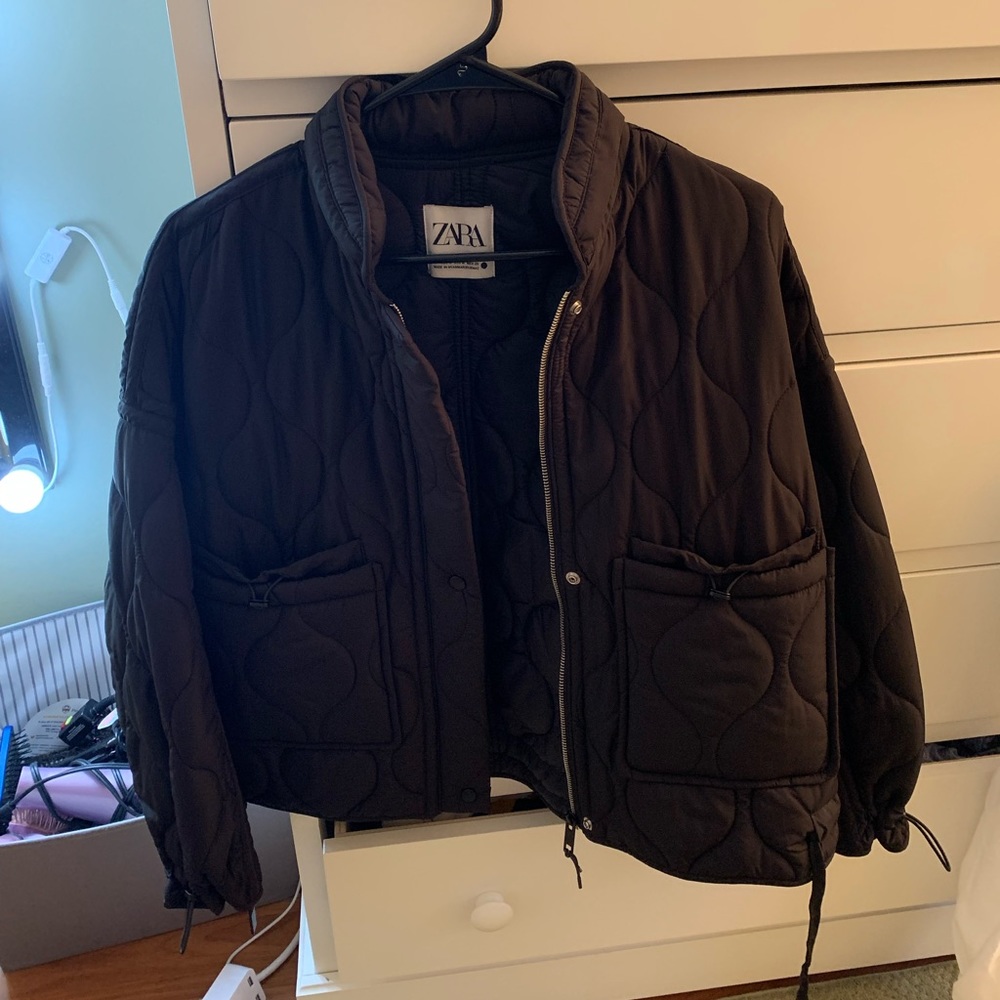 black zara jacket